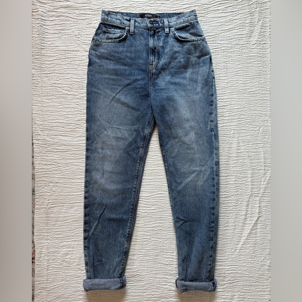 Hudson Jeans Medium Blue High Rise Denim - Picture 3 of 9